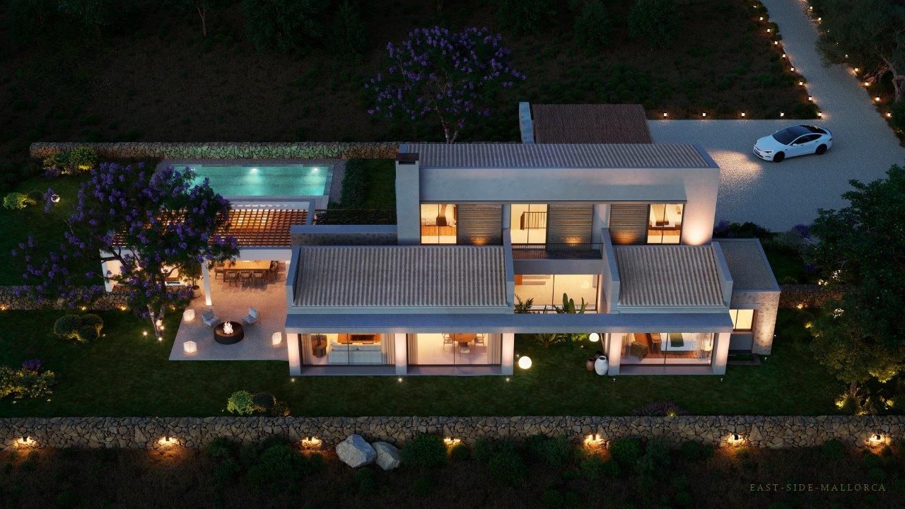 Finca Son Gorem I bei Nacht