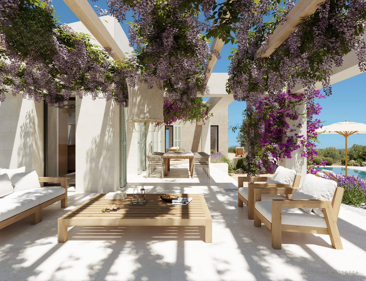 Terrasse mit Pergola