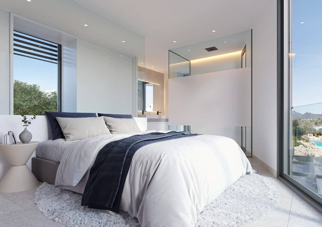 Visualisierung: Master-Schlafzimmer mit Bad en suite